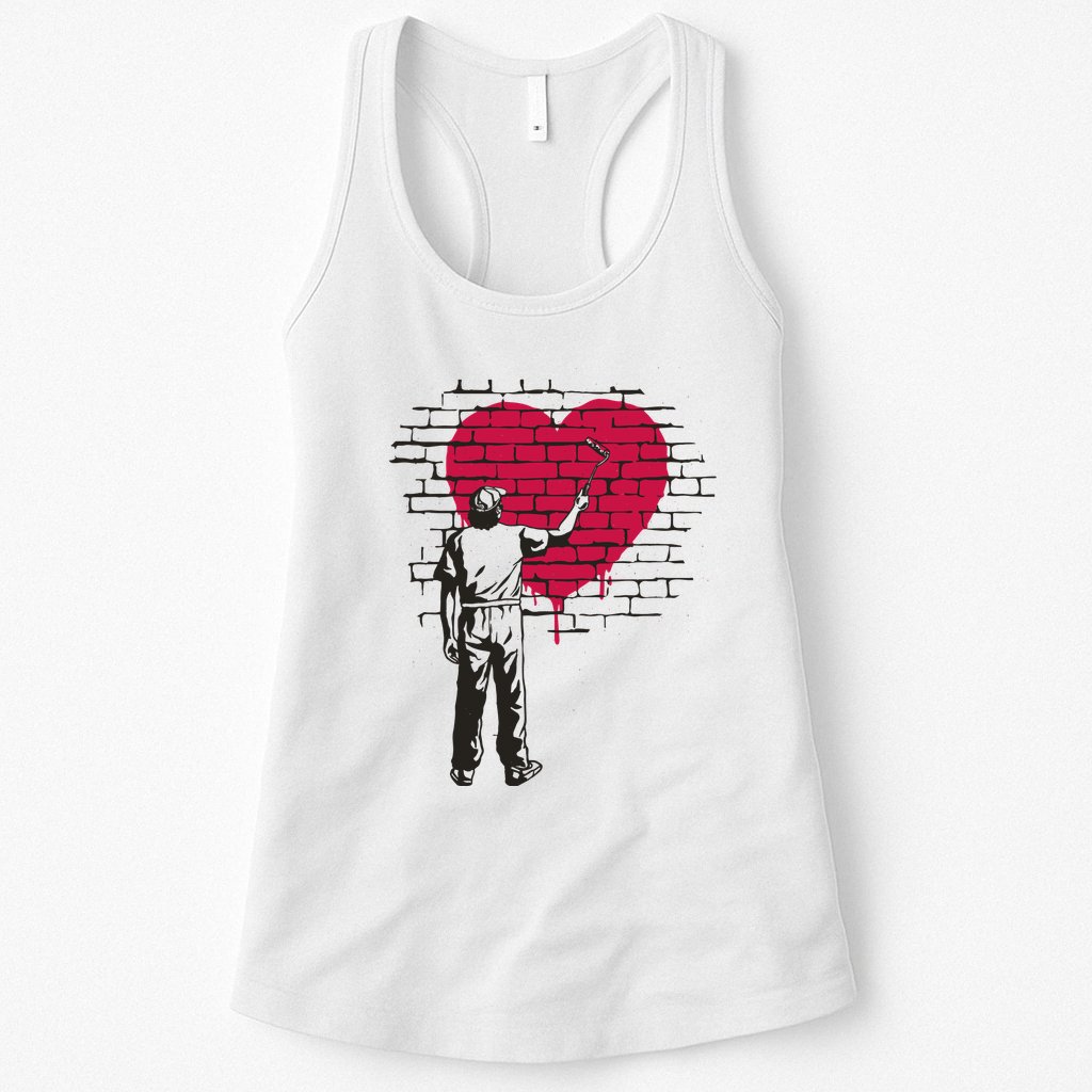 Heart Painter Womens Tank Top