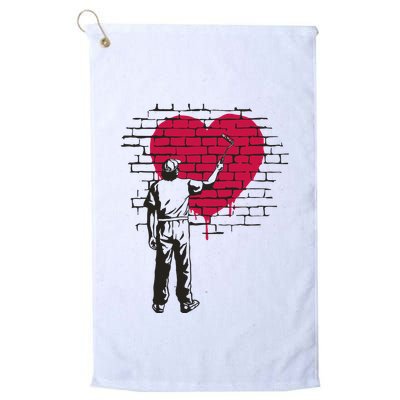 Heart Painter Golf Towel