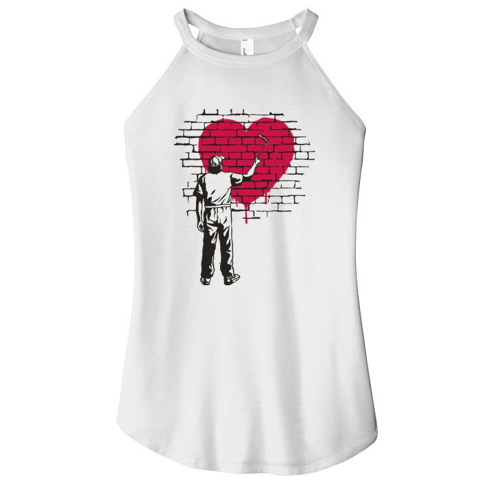 Heart Painter Women's Perfect Tri Rocker Tank