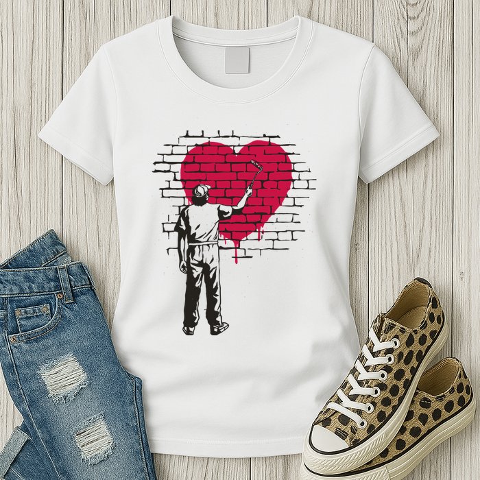 Heart Painter Womens T-Shirt