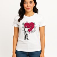 Heart Painter Womens T-Shirt