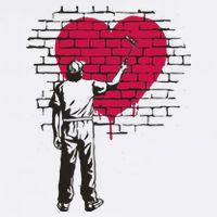 Heart Painter Womens T-Shirt