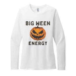 Halloween Pumpkin Head Big Ween Energy Spooky Womens CVC Long Sleeve Shirt