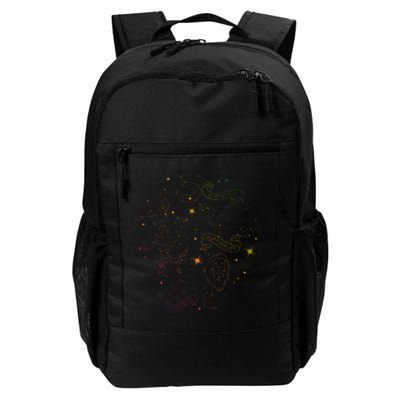 H.Arry Potter H.Ogwarts Rainbow Line Art Daily Commute Backpack