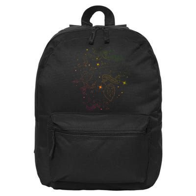 H.Arry Potter H.Ogwarts Rainbow Line Art 16 in Basic Backpack