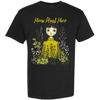 House Plant Hero Illustration Garment-Dyed Heavyweight T-Shirt