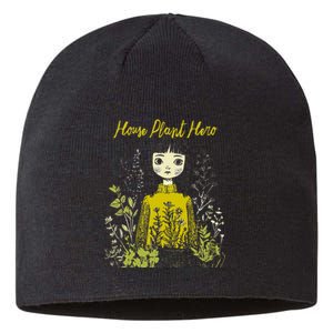 House Plant Hero Illustration Sustainable Beanie