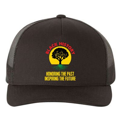 Honoring Past Inspiring Future Black History Month Yupoong Adult 5-Panel Trucker Hat