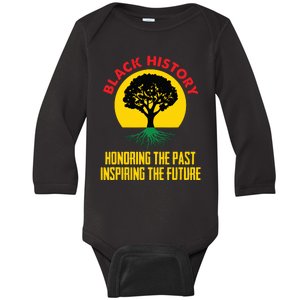 Honoring Past Inspiring Future Black History Month Baby Long Sleeve Bodysuit