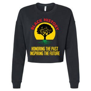 Honoring Past Inspiring Future Black History Month Cropped Pullover Crew