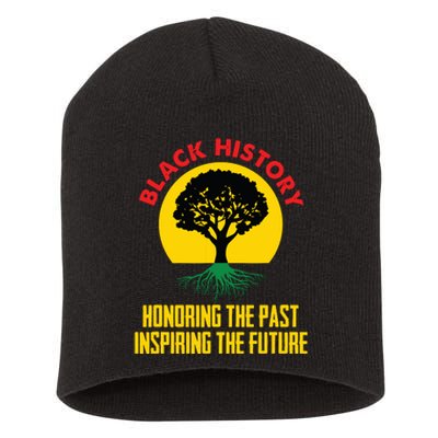 Honoring Past Inspiring Future Black History Month Short Acrylic Beanie