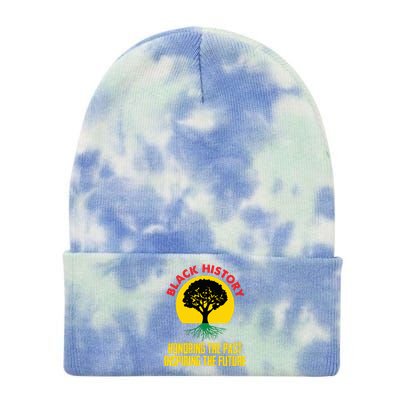 Honoring Past Inspiring Future Black History Month Tie Dye 12in Knit Beanie