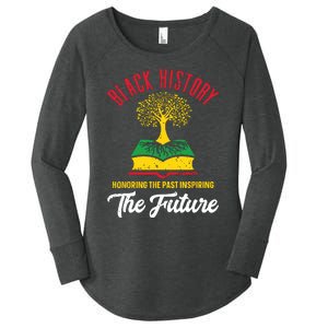 Honoring Past Inspiring Future Women Black History Month Women's Perfect Tri Tunic Long Sleeve Shirt