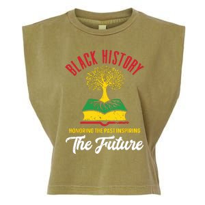 Honoring Past Inspiring Future Women Black History Month Garment-Dyed Women's Muscle Tee