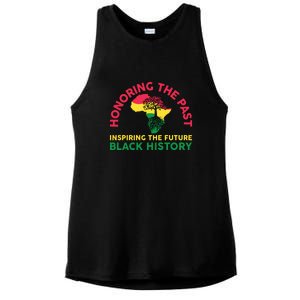 Honoring Past Inspiring Future Women Black History Month Ladies PosiCharge Tri-Blend Wicking Tank