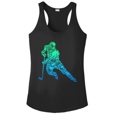 Hockey Player Ice Hockey Boy Ladies PosiCharge Competitor Racerback Tank