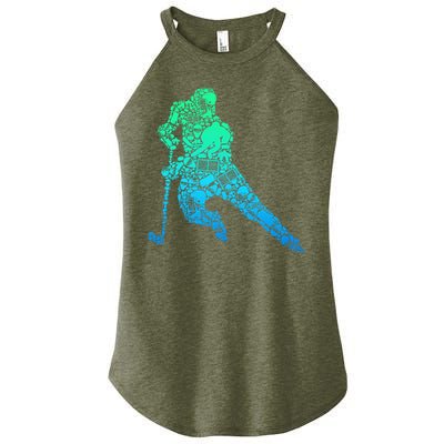 Hockey Player Ice Hockey Boy Women's Perfect Tri Rocker Tank