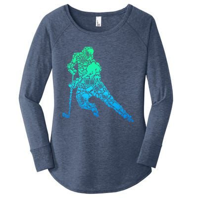 Hockey Player Ice Hockey Boy Women's Perfect Tri Tunic Long Sleeve Shirt