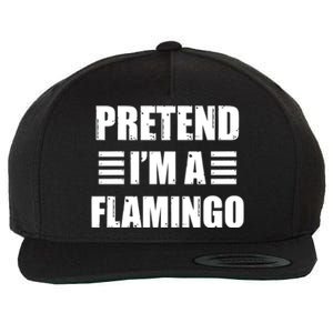 Halloween Pretend IM A Flamingo Lazy Easy Costume Gift Wool Snapback Cap