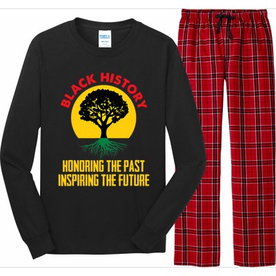 Honoring Past Inspiring Future Black History Month Gift Long Sleeve Pajama Set