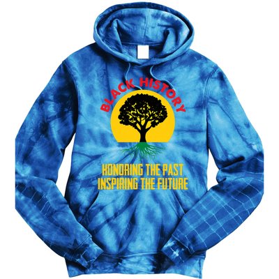 Honoring Past Inspiring Future Black History Month Gift Tie Dye Hoodie