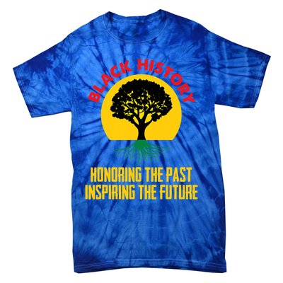 Honoring Past Inspiring Future Black History Month Gift Tie-Dye T-Shirt