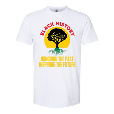 Honoring Past Inspiring Future Black History Month Gift Softstyle CVC T-Shirt