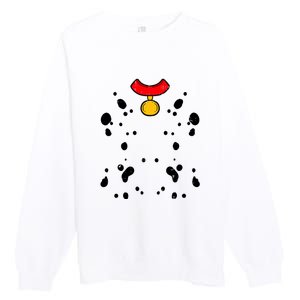 Halloween Pretend Im A Dalmatian Funny Lazy Costume Premium Crewneck Sweatshirt