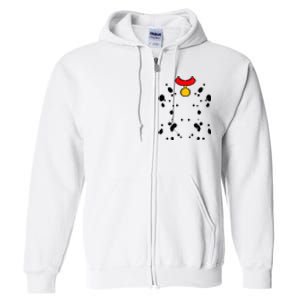 Halloween Pretend Im A Dalmatian Funny Lazy Costume Full Zip Hoodie