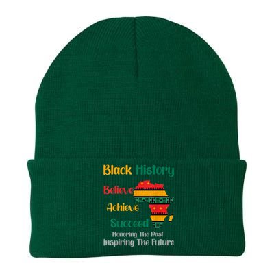 Honoring Past Inspiring Future Black History Month Knit Cap Winter Beanie