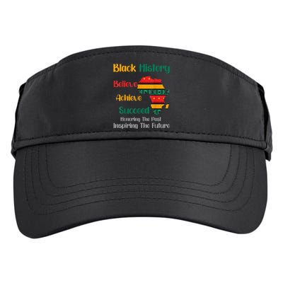 Honoring Past Inspiring Future Black History Month Adult Drive Performance Visor