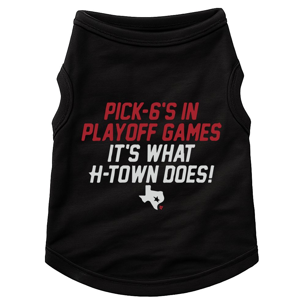 Houston Pick6’S In Playoff Games Doggie Tank