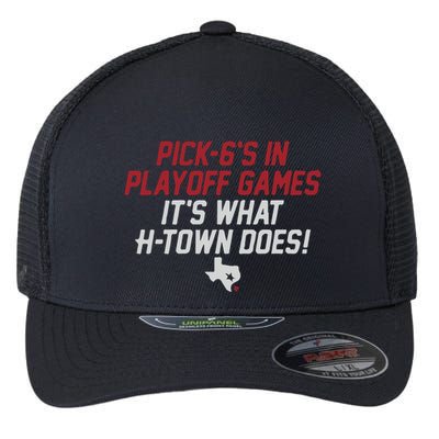 Houston Pick6’S In Playoff Games Flexfit Unipanel Trucker Cap