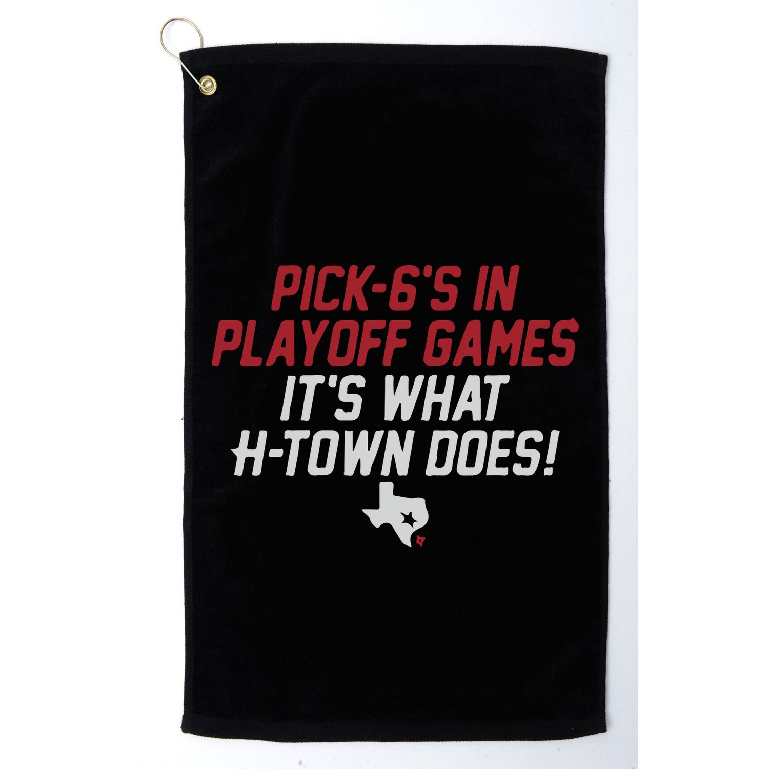 Houston Pick6’S In Playoff Games Golf Towel
