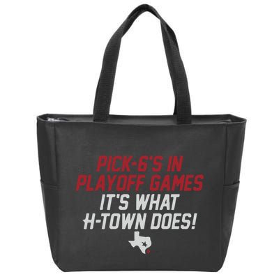 Houston Pick6’S In Playoff Games Zip Tote Bag