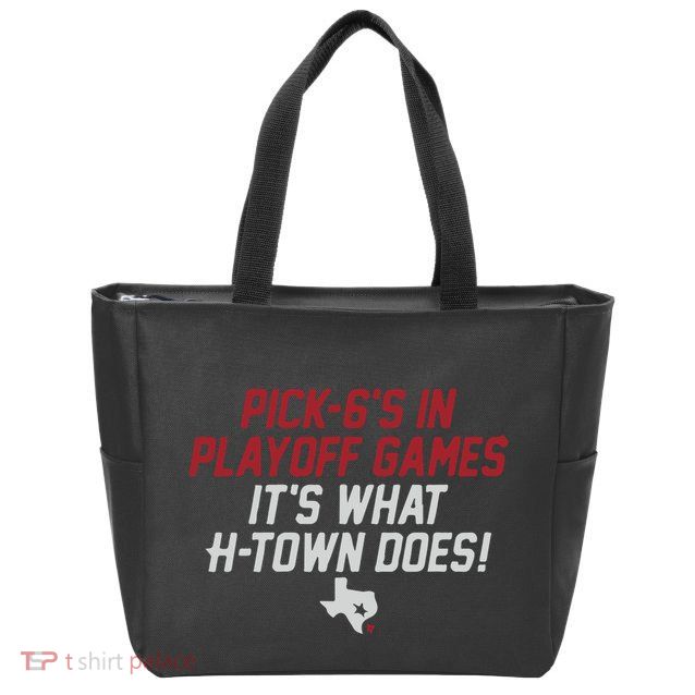 Houston Pick6’S In Playoff Games Zip Tote Bag