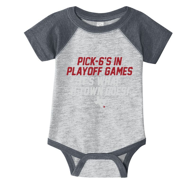 Houston Pick6’S In Playoff Games Infant Baby Jersey Bodysuit