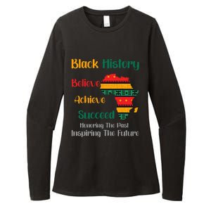 Honoring Past Inspiring Future Black History Month Womens CVC Long Sleeve Shirt