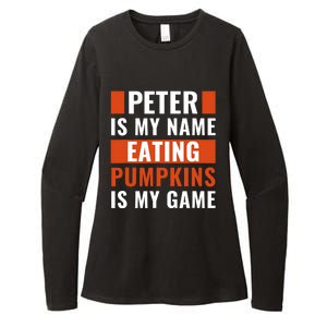 Halloween Peter Is My Name Eating Pumpkins Is My Game Costum Womens CVC Long Sleeve Shirt