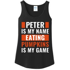 Halloween Peter Is My Name Eating Pumpkins Is My Game Costum Ladies Essential Tank