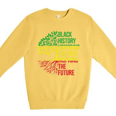 Honoring Past Inspiring Future Black History Month Premium Crewneck Sweatshirt