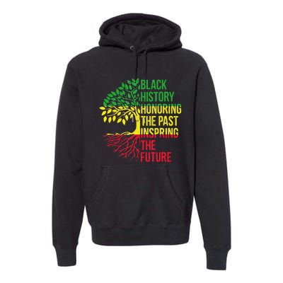 Honoring Past Inspiring Future Black History Month Premium Hoodie