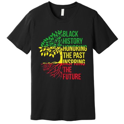 Honoring Past Inspiring Future Black History Month Premium T-Shirt