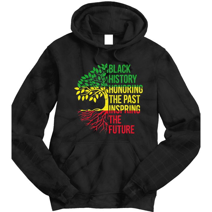 Honoring Past Inspiring Future Black History Month Tie Dye Hoodie