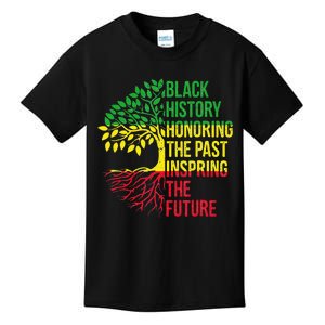 Honoring Past Inspiring Future Black History Month Kids T-Shirt