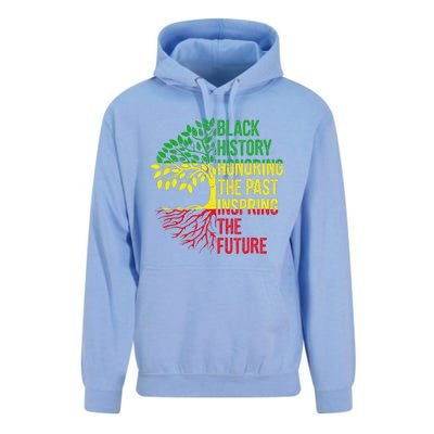 Honoring Past Inspiring Future Black History Month Unisex Surf Hoodie