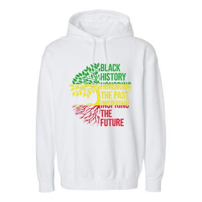 Honoring Past Inspiring Future Black History Month Garment-Dyed Fleece Hoodie