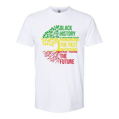 Honoring Past Inspiring Future Black History Month Softstyle® CVC T-Shirt