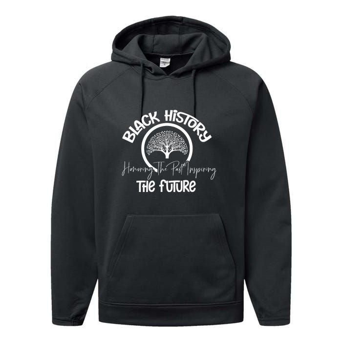 Honoring Past Inspiring Future Women Black History Month Performance Fleece Hoodie