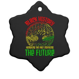 Honoring Past Inspiring Future Black History Month Ceramic Star Ornament